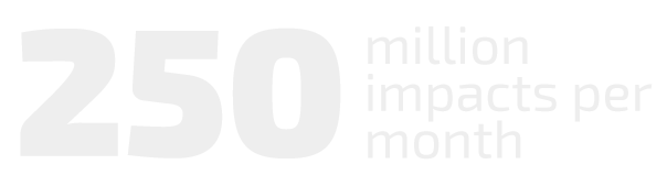 250 millones de impactos al mes